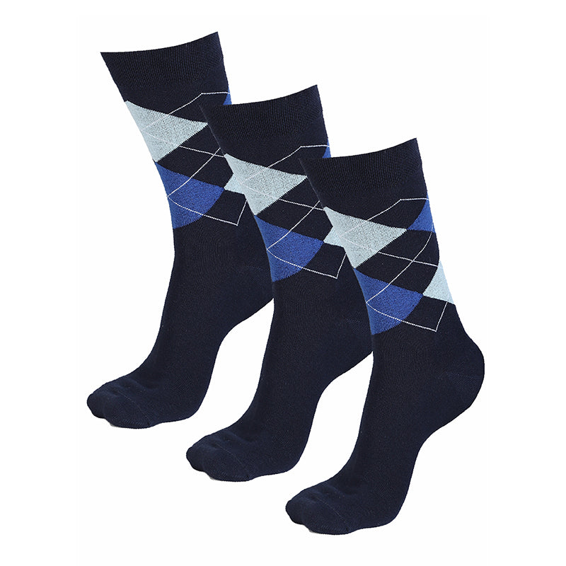 Bodycare Mens Solid Mid Calf Length Socks Pack Of 3