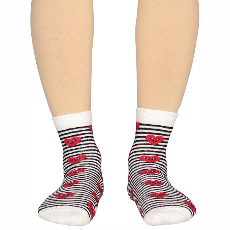 Bodycare Womens Mid Calf Printed Socks Pack Of 2