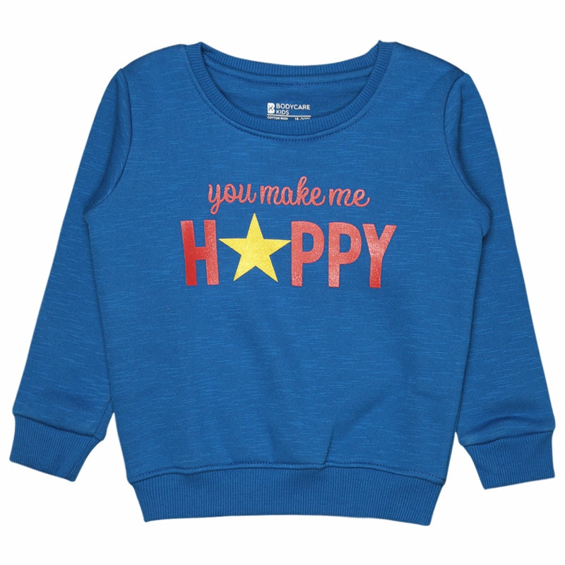 Bodycare Girls Fleece Round Neck Full Sleeves Sweat Shirt