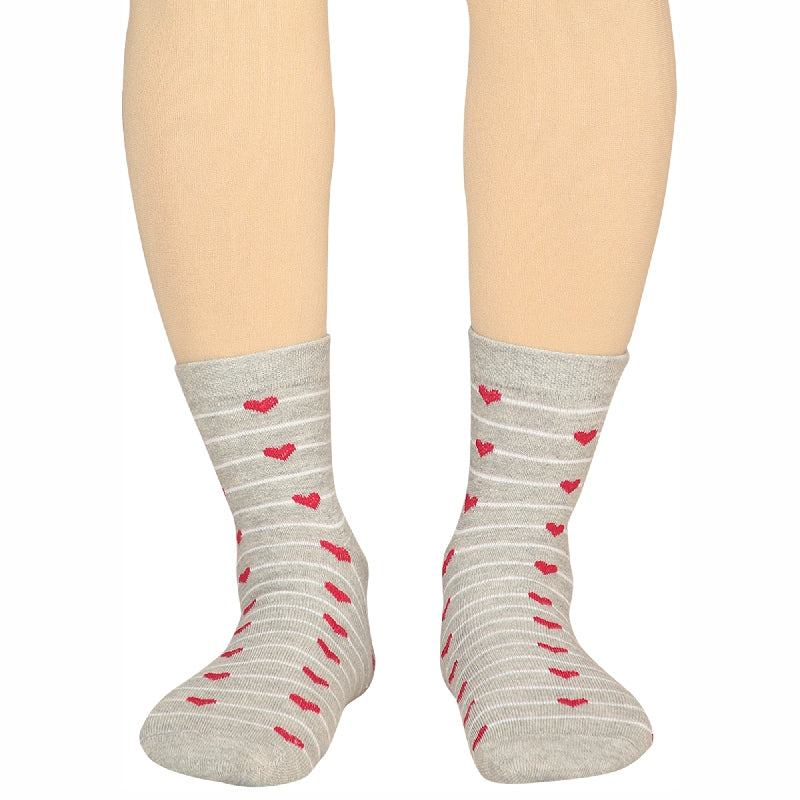 Bodycare Womens Mid Calf Printed Socks Pack Of 2