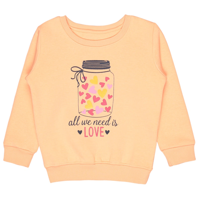 Baby Girls Sweatshirt Round Neck Full Sleeves - Bodycare