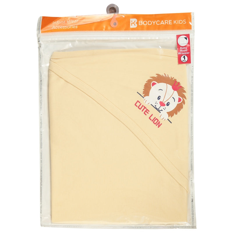 Bodycare Unisex Baby Solid Hooded Wrapper
