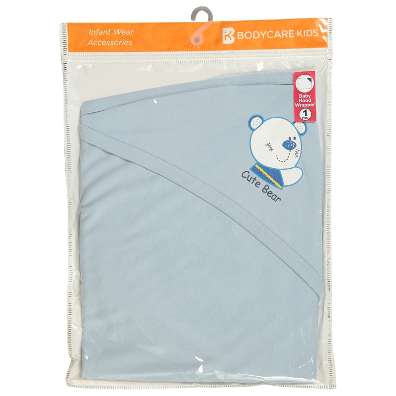 Bodycare Unisex Baby Solid Hooded Wrapper