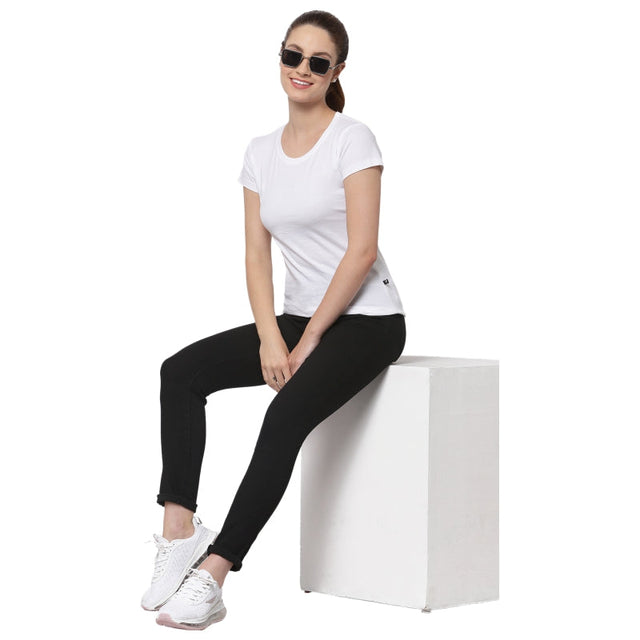 Women T-Shirt Round Neck Half Sleeves - Bodycare