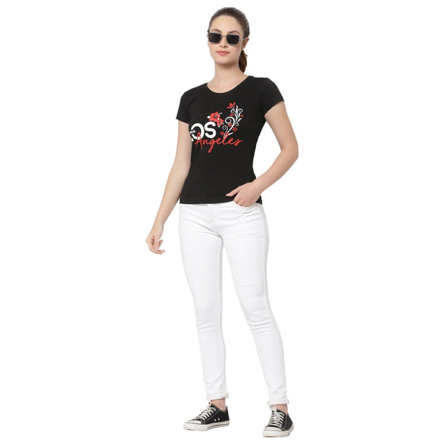 Women T-Shirt Round Neck Half Sleeves - Bodycare