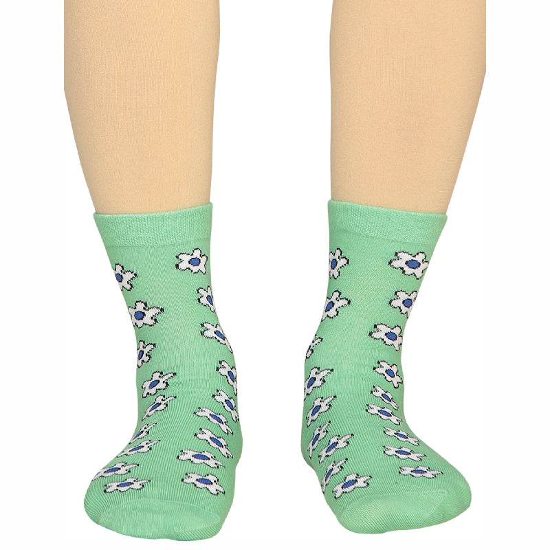 Bodycare Womens Mid Calf Printed Socks Pack Of 2