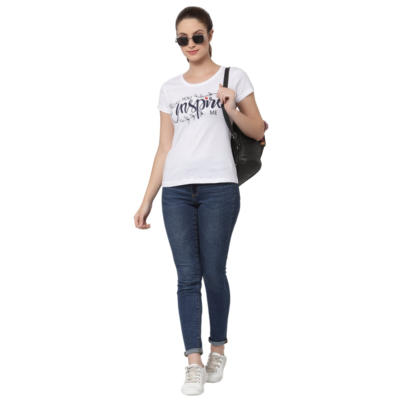 Proteens Women T-shirt Round Neck Half Sleeves