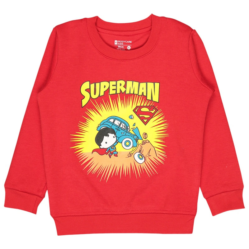 Bodycare Boys Fleece Round Neck Full Sleeves Printed Sweat Shirt