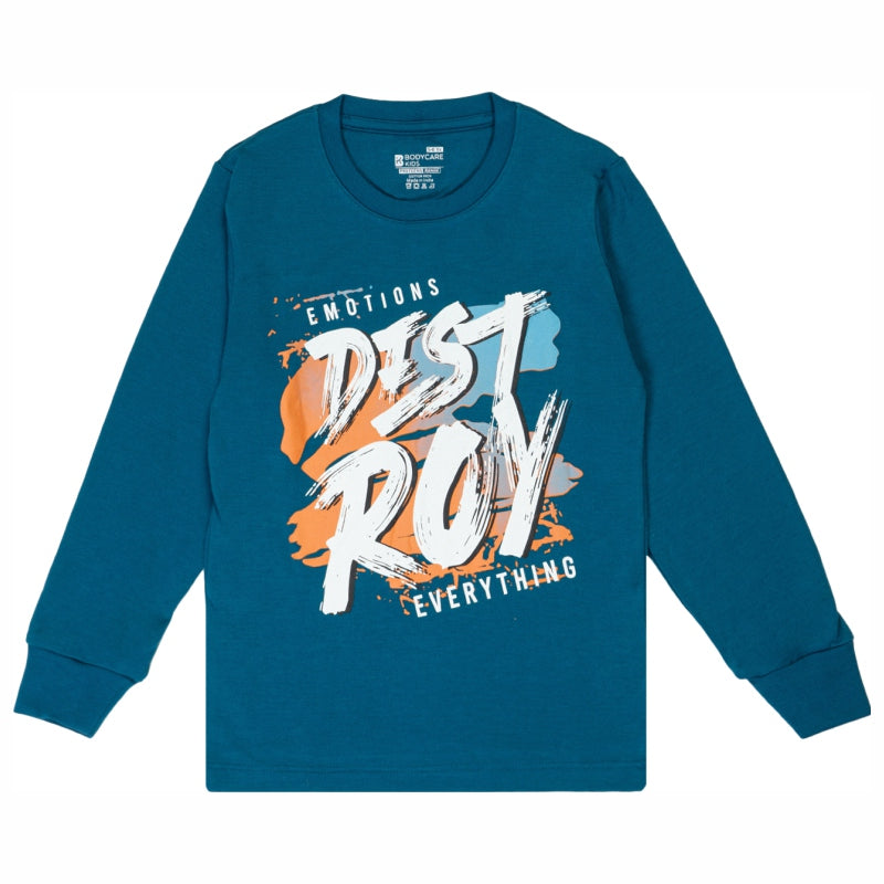 Bodycare Boys Round Neck Full Sleeves Solid Tshirt