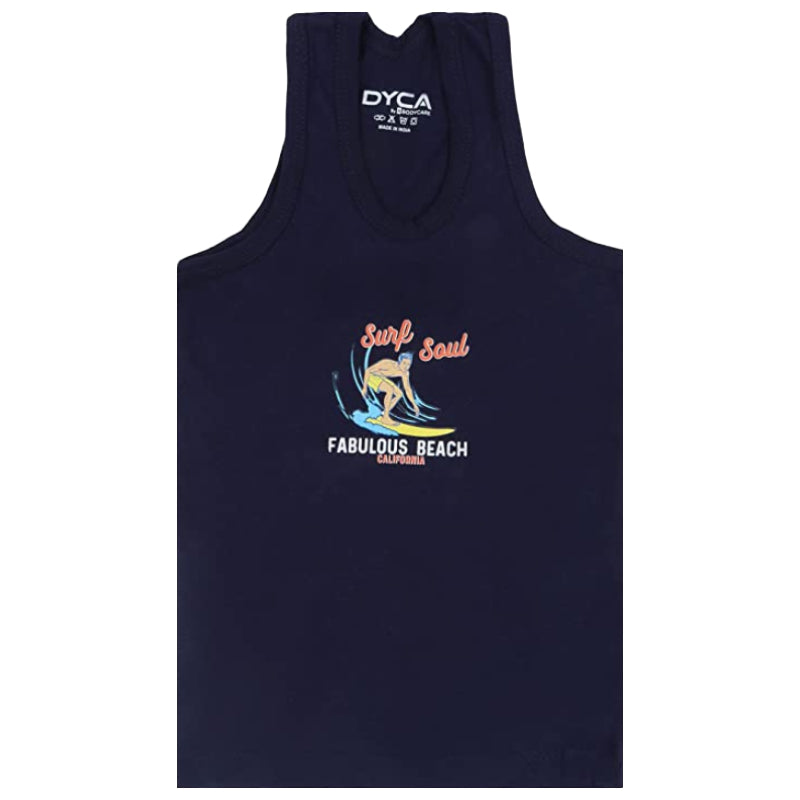 Boys Vest Round Neck Sleeveless Pack of 3 - Bodycare