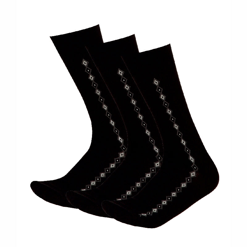 Bodycare Mens Solid Mid Calf Length Socks Pack Of 3