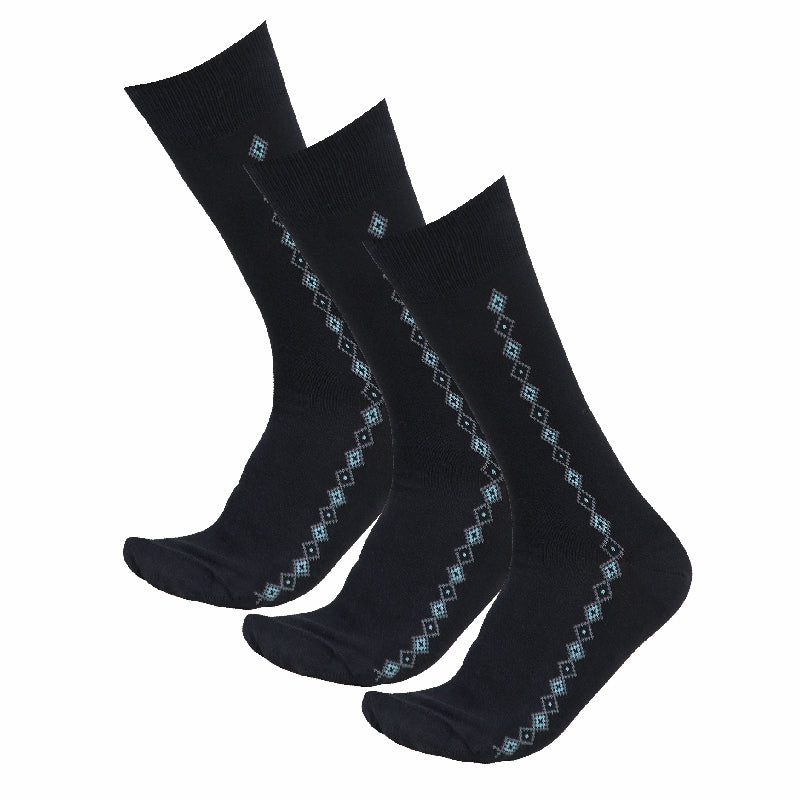 Bodycare Mens Solid Mid Calf Length Socks Pack Of 3