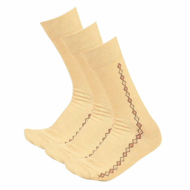 Bodycare Mens Solid Mid Calf Length Socks Pack Of 3