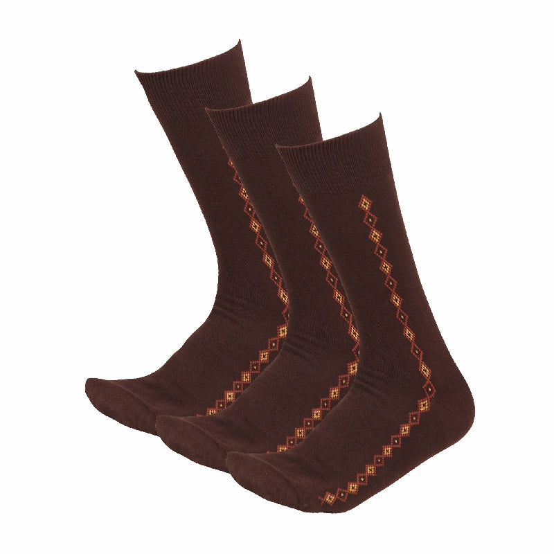 Bodycare Mens Solid Mid Calf Length Socks Pack Of 3