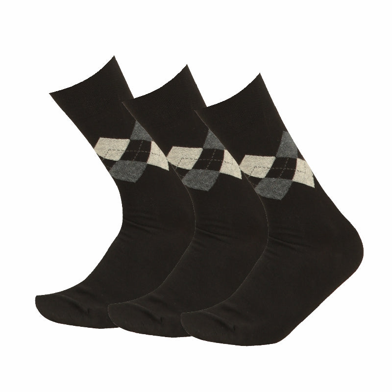 Bodycare Mens Solid Mid Calf Length Socks Pack Of 3
