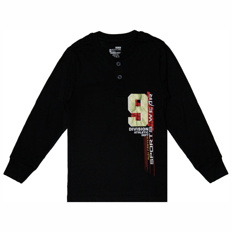 Bodycare Boys Round Neck Full Sleeves Solid Tshirt