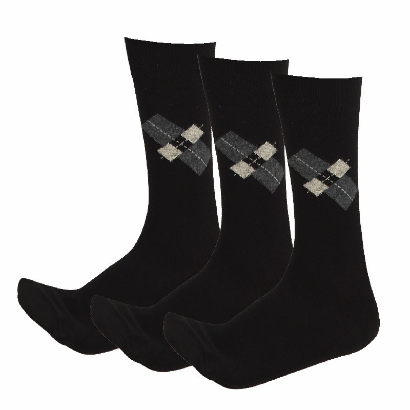 Bodycare Mens Solid Mid Calf Length Socks Pack Of 3