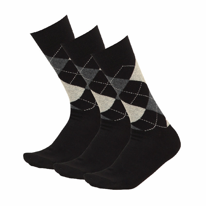 Bodycare Mens Solid Mid Calf Length Socks Pack Of 3