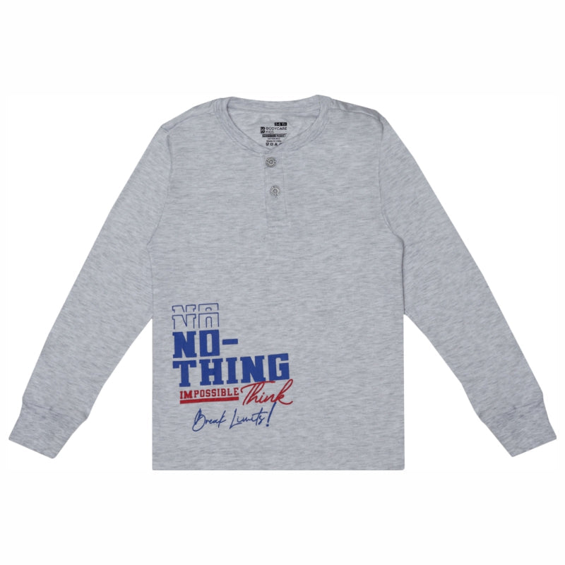 Bodycare Boys Round Neck Full Sleeves Solid Tshirt