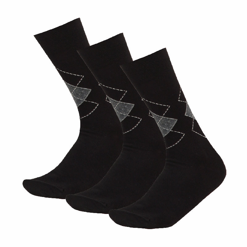 Bodycare Mens Solid Mid Calf Length Socks Pack Of 3