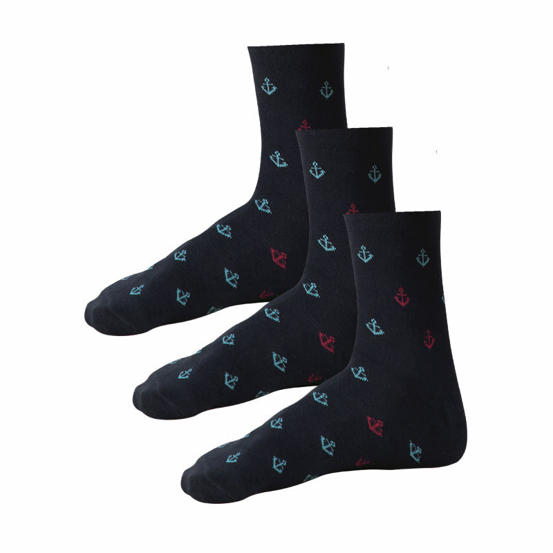 Bodycare Mens Solid Mid Calf Length Socks Pack Of 3