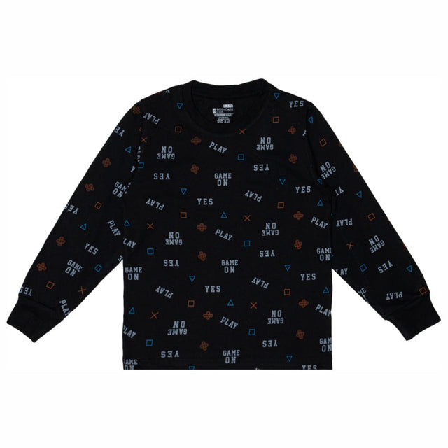 Boys Printed Round Neck Full Sleeve T-Shirt for Comfortable Casual Wear, Easy Coverage and Regular Wardrobe Use - Pack of 1