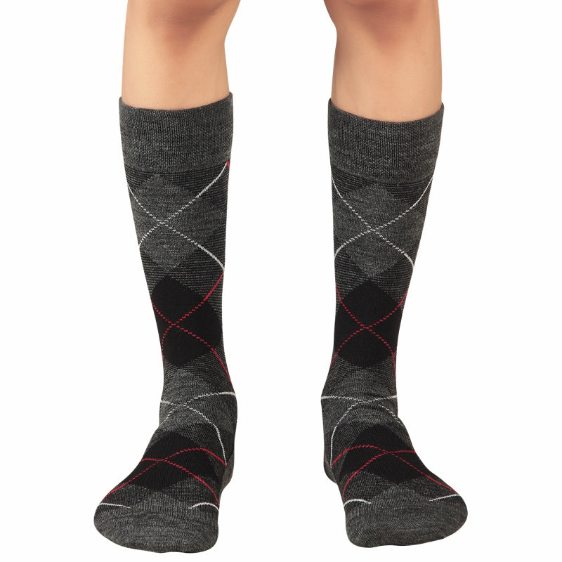 Bodycare Mens Calf Length Printed Socks Pack Of 2