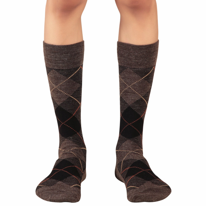 Bodycare Mens Calf Length Printed Socks Pack Of 2