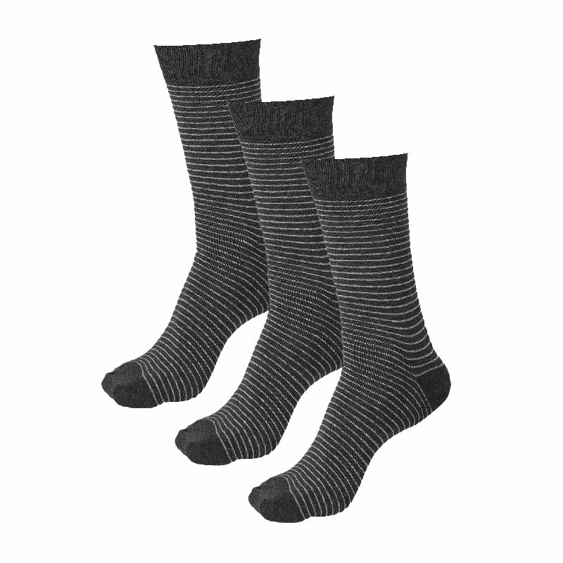 Bodycare Mens Solid Mid Calf Length Socks Pack Of 3