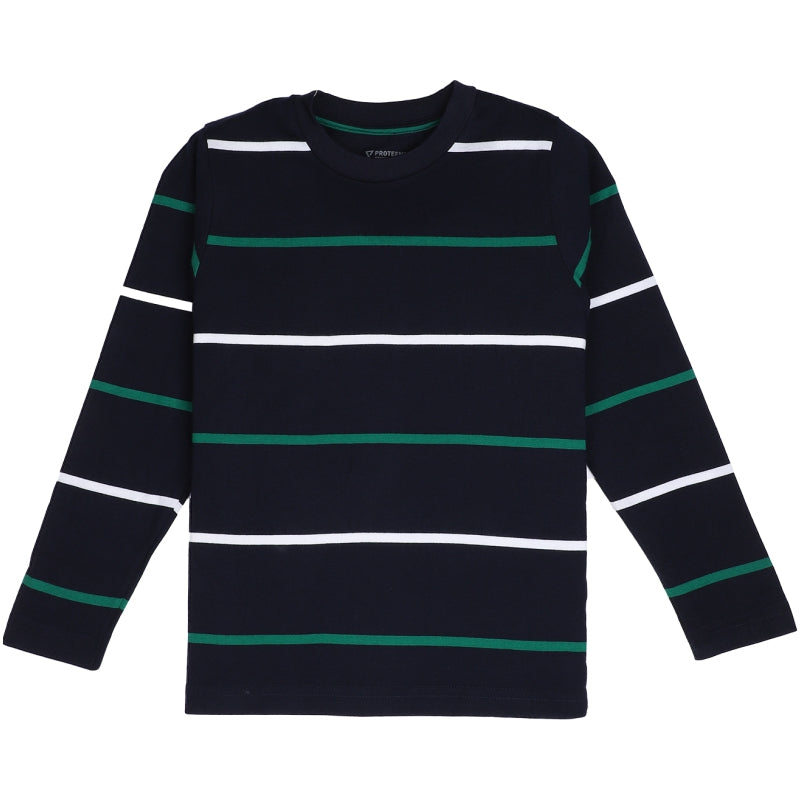 Bodycare Boys Tshirt Striped Round Neck Full Sleeves