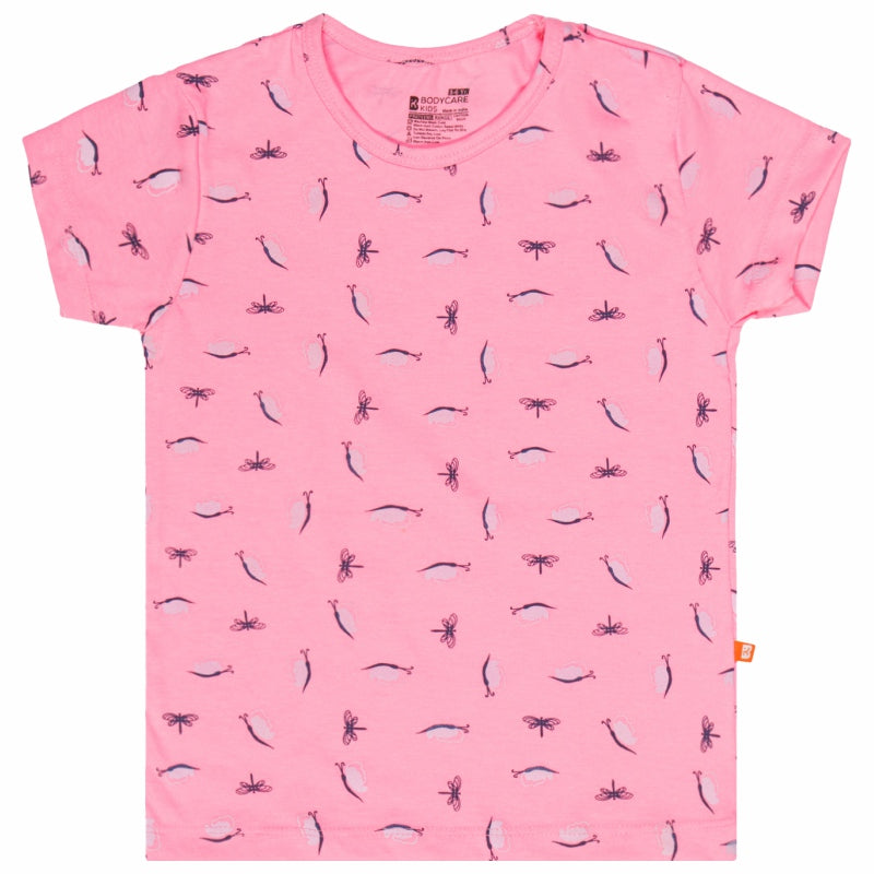 Bodycare Girls Round Neck Half Sleeves Tshirt