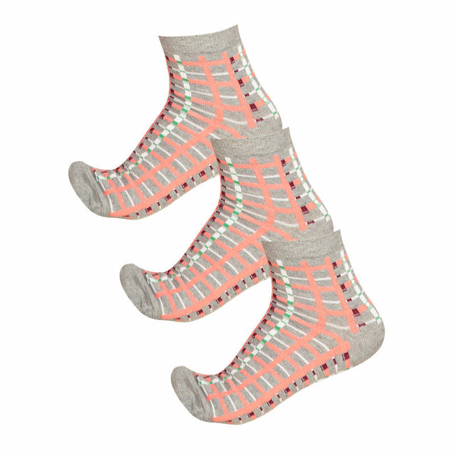 Women Cotton Spandex Socks Stretch Pack of 3 - Bodycare