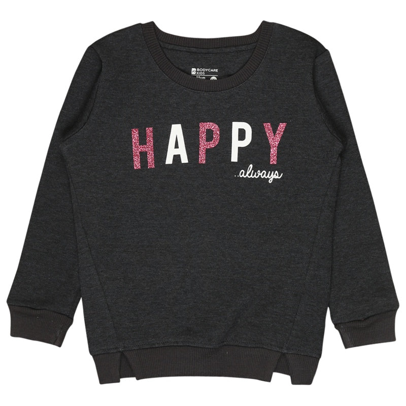 Bodycare Girls Fleece Round Neck Full Sleeves Sweat Shirt