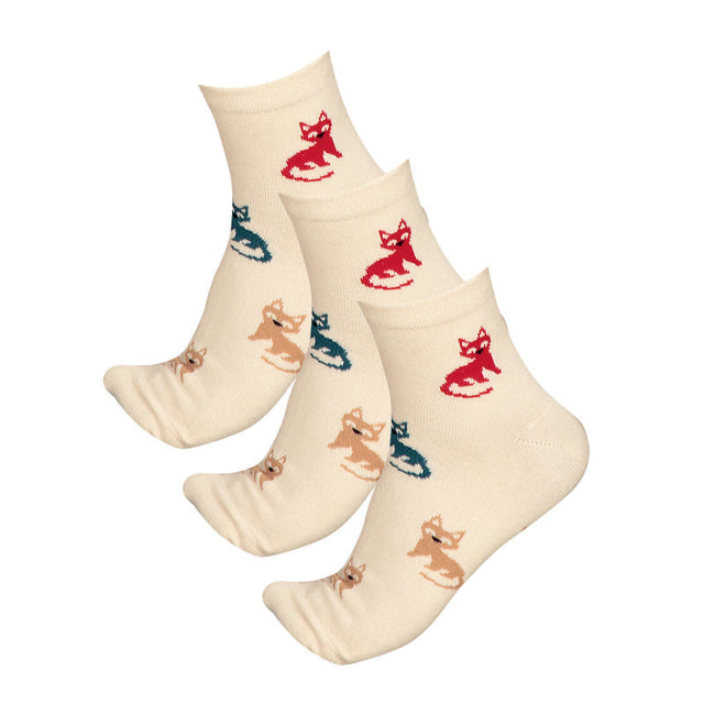 Women Cotton Spandex Socks Stretch Pack of 3 - Bodycare