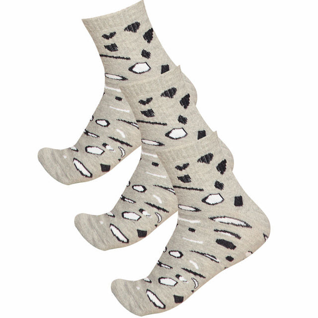 Women Cotton Spandex Socks Stretch Pack of 3 - Bodycare