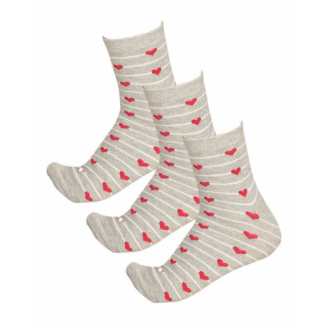 Women Cotton Spandex Socks Stretch Pack of 3 - Bodycare