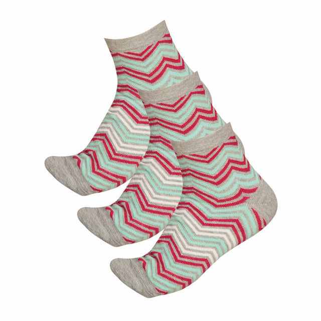 Women Cotton Spandex Socks Stretch Pack of 3 - Bodycare