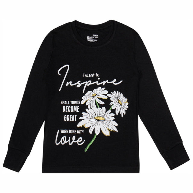 Girls T-Shirt Round Neck Full Sleeves - Bodycare