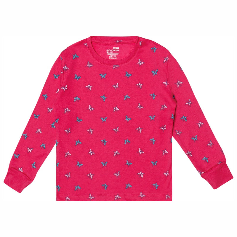Bodycare Girls Round Neck Full Sleeves Printed Tshirt