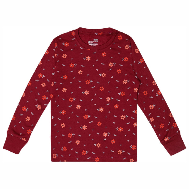 Bodycare Girls Round Neck Full Sleeves Printed Tshirt