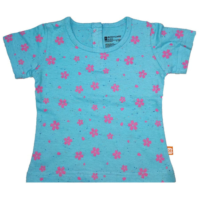 Baby Girls T-Shirt Round Neck Half Sleeves Pack of 1 - Bodycare