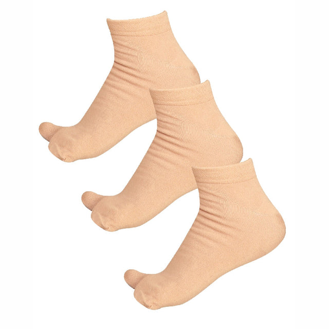 Women Cotton Spandex Socks Stretch Pack of 3 - Bodycare