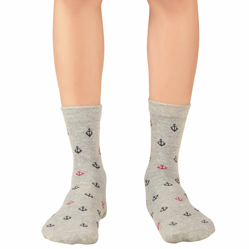 Bodycare Mens Mid Calf Printed Socks Pack Of 2