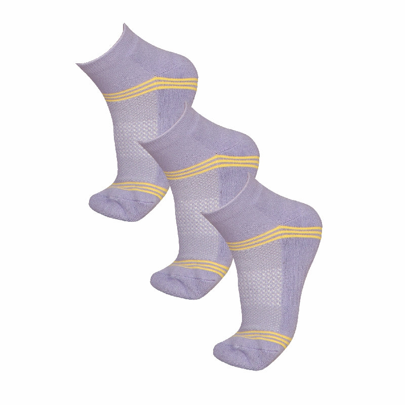 Bodycare Womens Solid Ankle Length Socks Pack Of 3