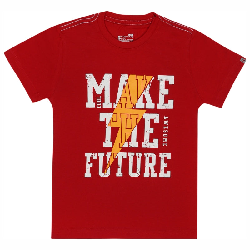 Bodycare Boys Round Neck Half Sleeves Printed Tshirt
