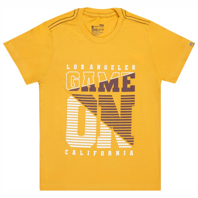 Bodycare Boys Round Neck Half Sleeves Printed Tshirt
