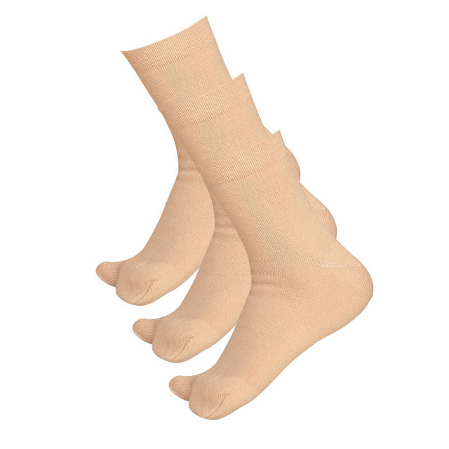 Women Cotton Spandex Socks Stretch Pack of 3 - Bodycare