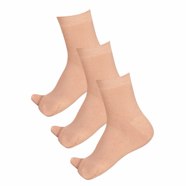 Women Cotton Spandex Socks Stretch Pack of 3 - Bodycare