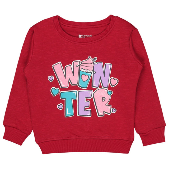Baby Girls Sweatshirt Round Neck Full Sleeves - Bodycare