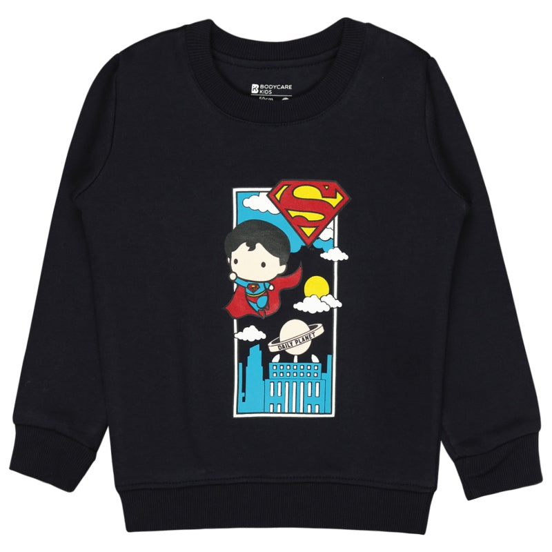 Bodycare Boys Fleece Round Neck Full Sleeves Printed Sweat Shirt